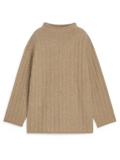 Cashmere-Wool Rib Jumper