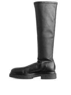 Chunky Leather Boots