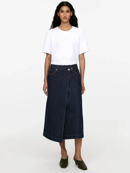 Denim Wrap Skirt