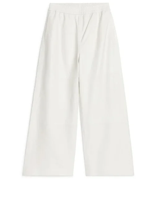 Flared Leather Trousers