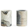 Marble Toothbrush Container