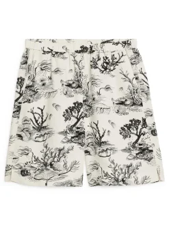 Printed Pull-On Shorts