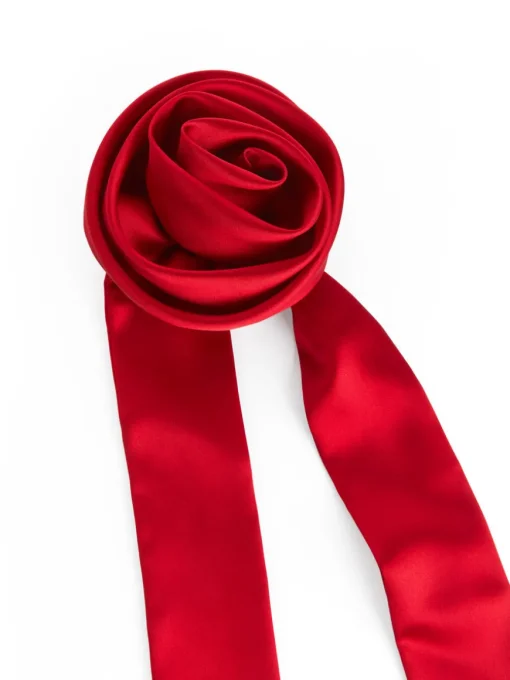 Rose Tie Necklace