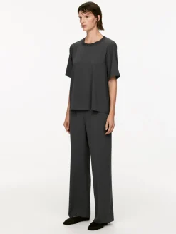 Silk-Crepe Trousers