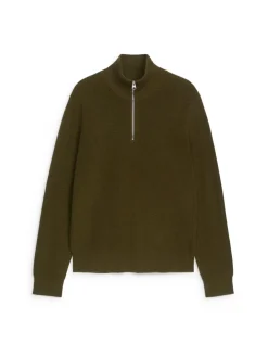 Wool & Cotton Half Zip Jumper